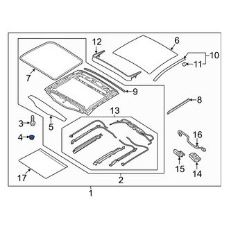 Kia OE - Sunroof Frame Nut