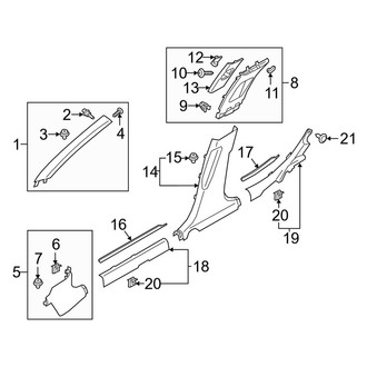 Kia OE - Pillars, Rocker & Floor - Interior Trim