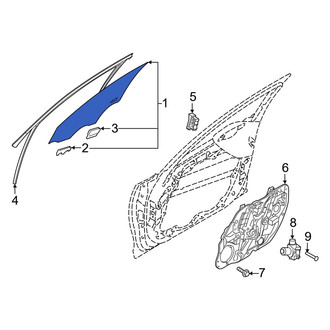 Kia OE - Front Right Door Glass
