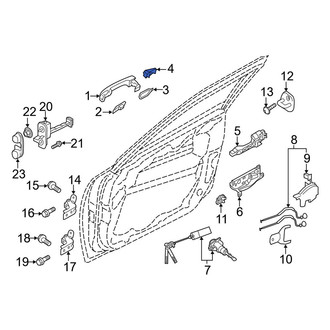 Kia OE - Front Left Exterior Door Handle Cover