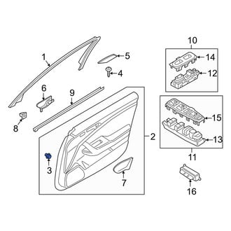 Kia OE - Door Interior Trim Panel Retainer