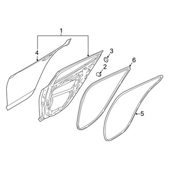 Kia OE - Rear Door - Door & Components