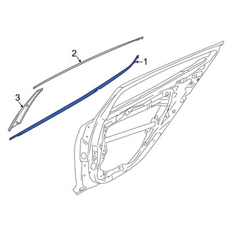 Kia OE - Rear Right Door Belt Molding