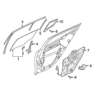 Kia OE - Rear Door - Glass & Hardware