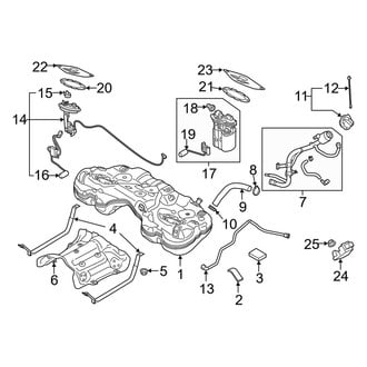 Kia OE - Fuel System Components (Base / GT / GT1 / GT2 / Premium)