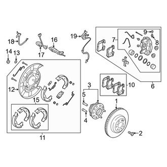 Kia OE - Rear Suspension - Brake Components (With Brembo)