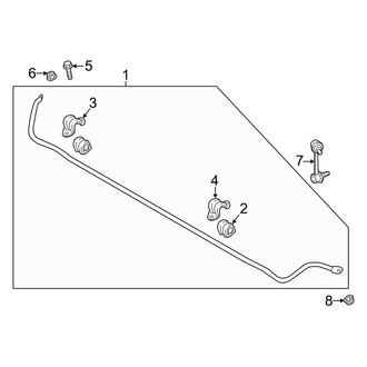 Kia OE - Rear Suspension - Stabilizer Bar & Components (Base / GT / GT1 / GT2 / Premium)