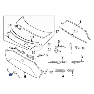 Kia OE - Liftgate Finish Panel Clip