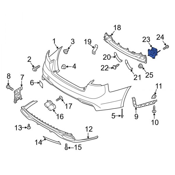 Bumper Impact Bar Bracket