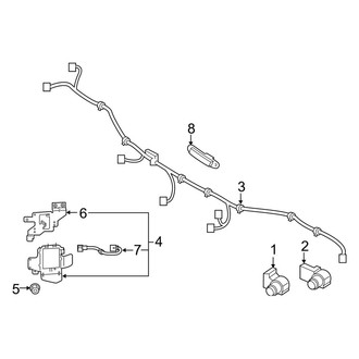 Kia OE - Rear Bumper - Electrical Components (Base / Premium)