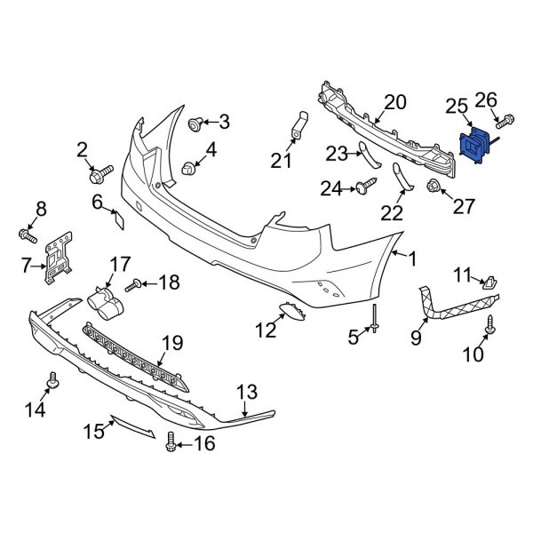 Bumper Impact Bar Bracket