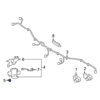 Kia OE - Blind Spot Detection System Warning Sensor Nut