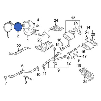 Kia OE - Rear Exhaust Muffler Gasket