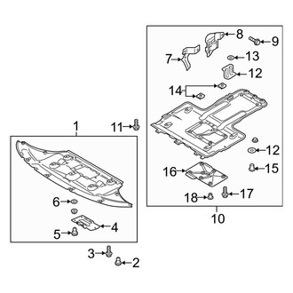 Kia OE - Radiator Support - Splash Shields