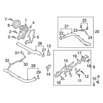 Kia OE - Engine Coolant Thermostat Housing Stud