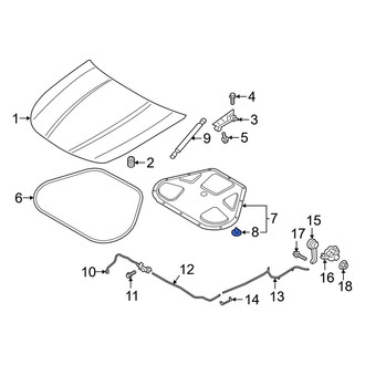 Kia OE - Hood Insulation Pad Clip