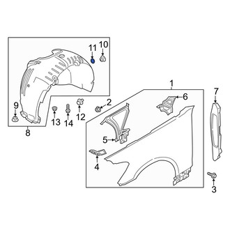 Kia OE - Fender Liner Washer