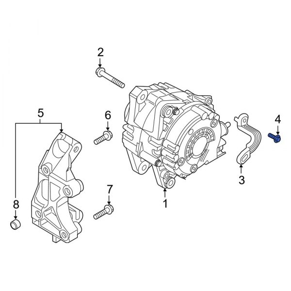 Alternator Bracket Bolt