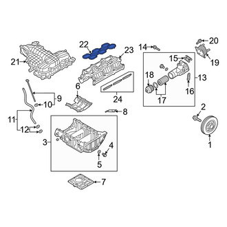 Kia OE - Upper Engine Intake Manifold Gasket