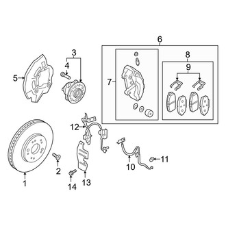 Kia OE - Front Suspension - Brake Components