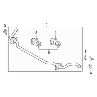 Kia OE - Front Suspension - Stabilizer Bar & Components