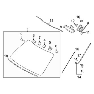 Kia OE - Windshield - Reveal Moldings