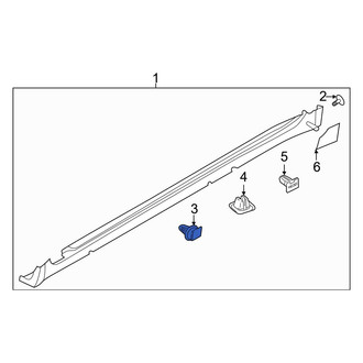 Kia OE - Rocker Panel Molding Clip