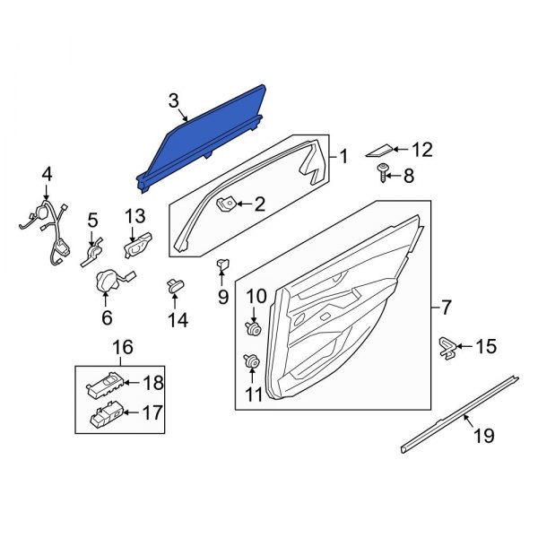 Door Glass Sunshade