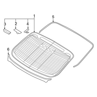 Kia OE - Back Glass - Glass