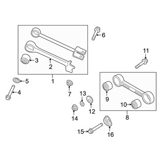 Kia OE - Rear Suspension - Suspension Components (Trailing Arm and Lateral Arm)