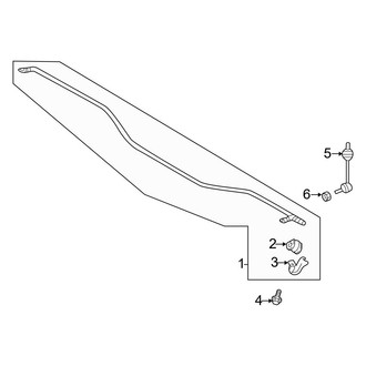 Kia OE - Rear Suspension - Stabilizer Bar & Components
