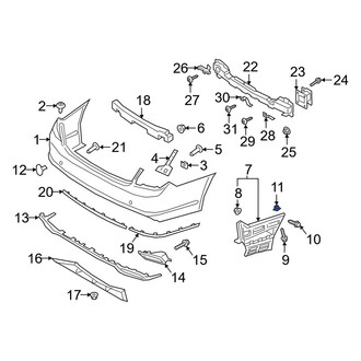 Kia OE - Bumper Cover Nut
