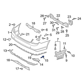 Kia OE - Bumper Cover Heat Shield Bolt
