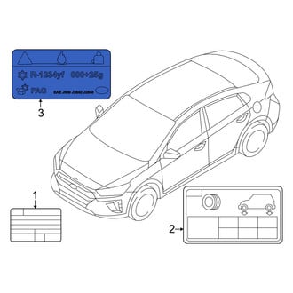 Kia OE - A/C System Information Label