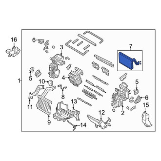Kia OE - Front A/C Evaporator Core