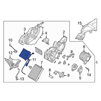 Kia OE - Rear HVAC Heater Core Heater Element