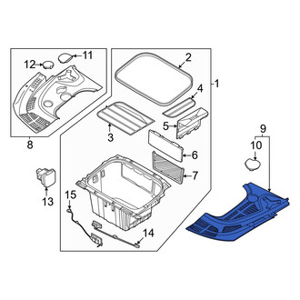Kia OE - Front Left Radiator Support Access Cover