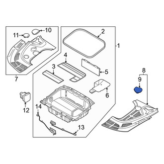 Kia OE - Radiator Support Access Cover Cap