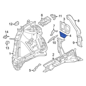 Kia OE - Front Center Left Frame Side Member Reinforcement