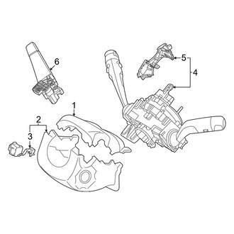 Kia OE - Steering Column - Shroud, Switches & Levers (With Power Telescoping), (GT-Line / Land)