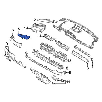 Kia OE - Center Instrument Panel Molding