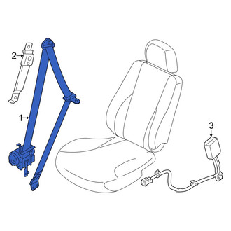 Kia OE - Center Seat Belt Lap and Shoulder Belt