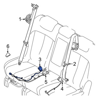 Kia OE - Center Right Seat Belt Receptacle