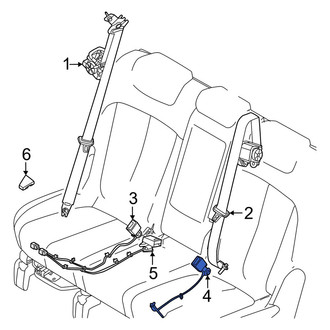 Kia OE - Center Left Seat Belt Receptacle