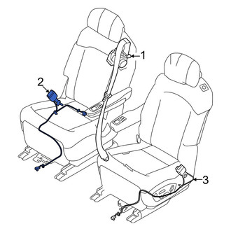 Kia OE - Center Right Seat Belt Receptacle