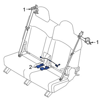 Kia OE - Center Right Seat Belt Receptacle