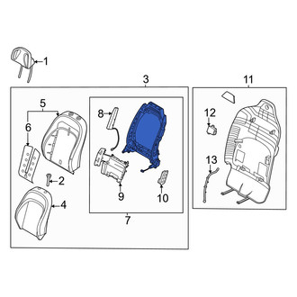 Kia OE - Front Right Seat Back Frame