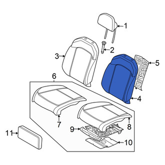 Kia OE - Front Right Seat Back Cushion