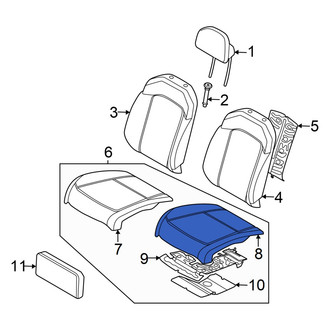 Kia OE - Front Left Forward Seat Cushion Foam