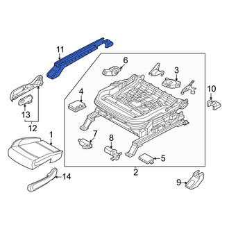 Kia OE - Front Right Outer Seat Track Cover